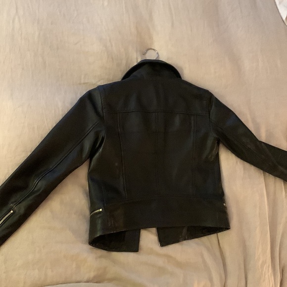 All Saints black leather jacket. Super cute - Picture 4 of 6